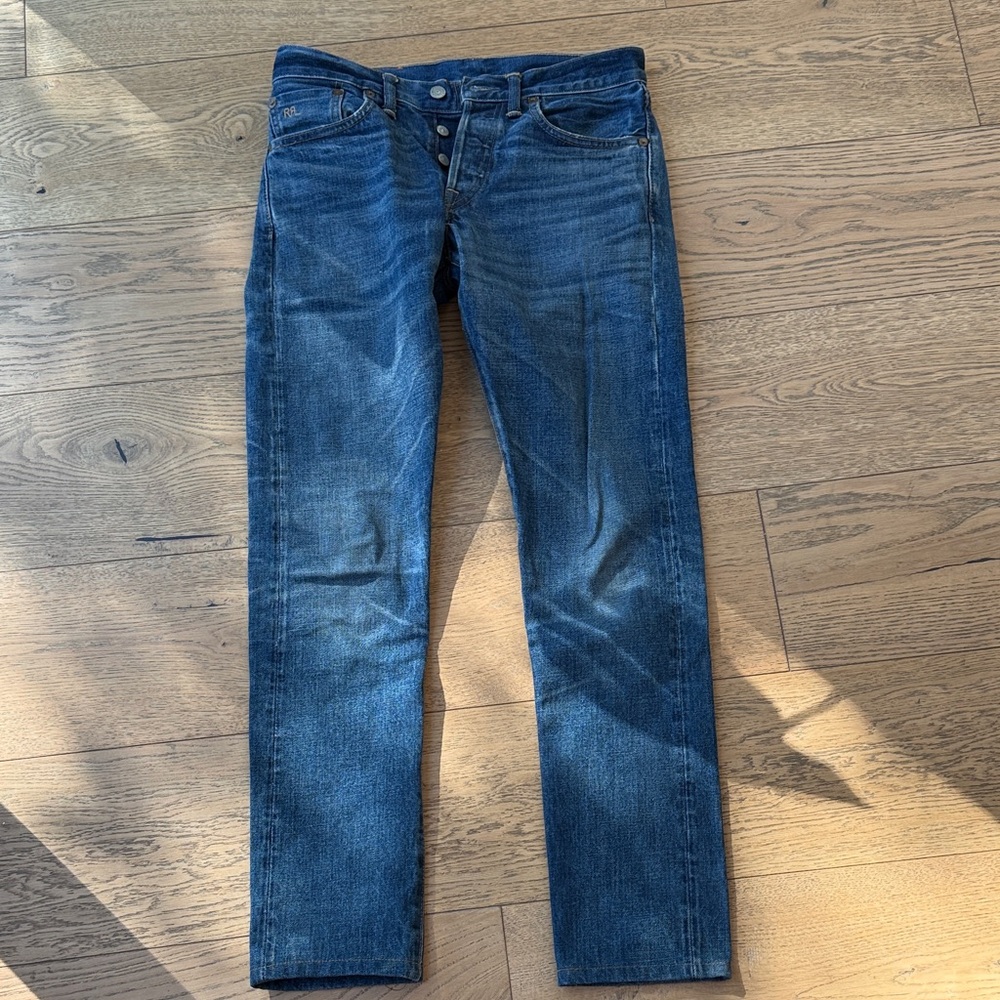 Ralph Lauren Double RL Indigo Slim Straight Jeans
